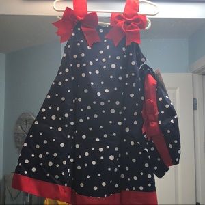 Patriotic Stars and Stripes dress and hat